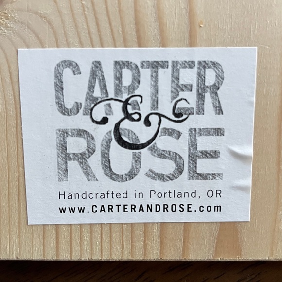 Mini Ceramic Wall Planter in Mint Green and White, mounted on wood plaque - Picture 8 of 10